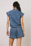 Sasha Ruffled Button Up FINAL SALE
