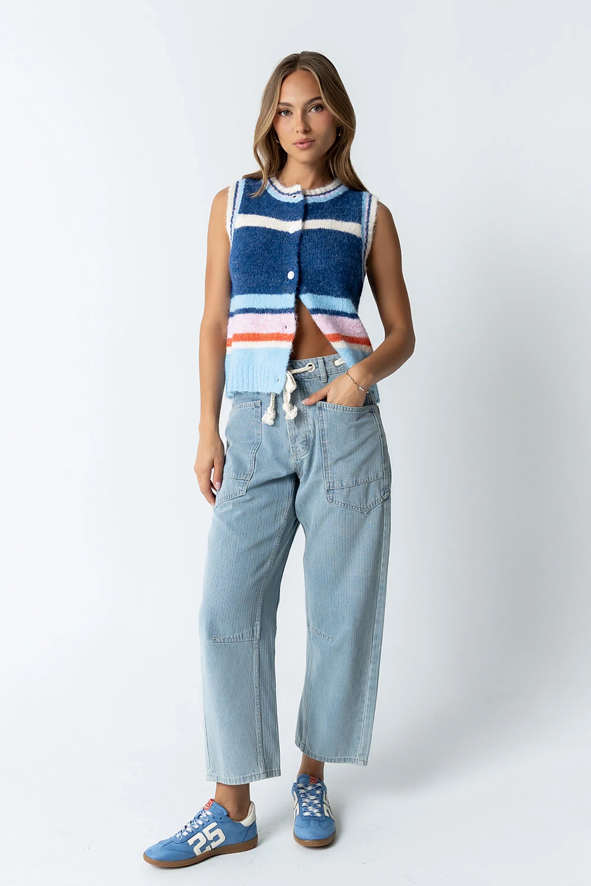 Roxie Striped Sweater Vest
