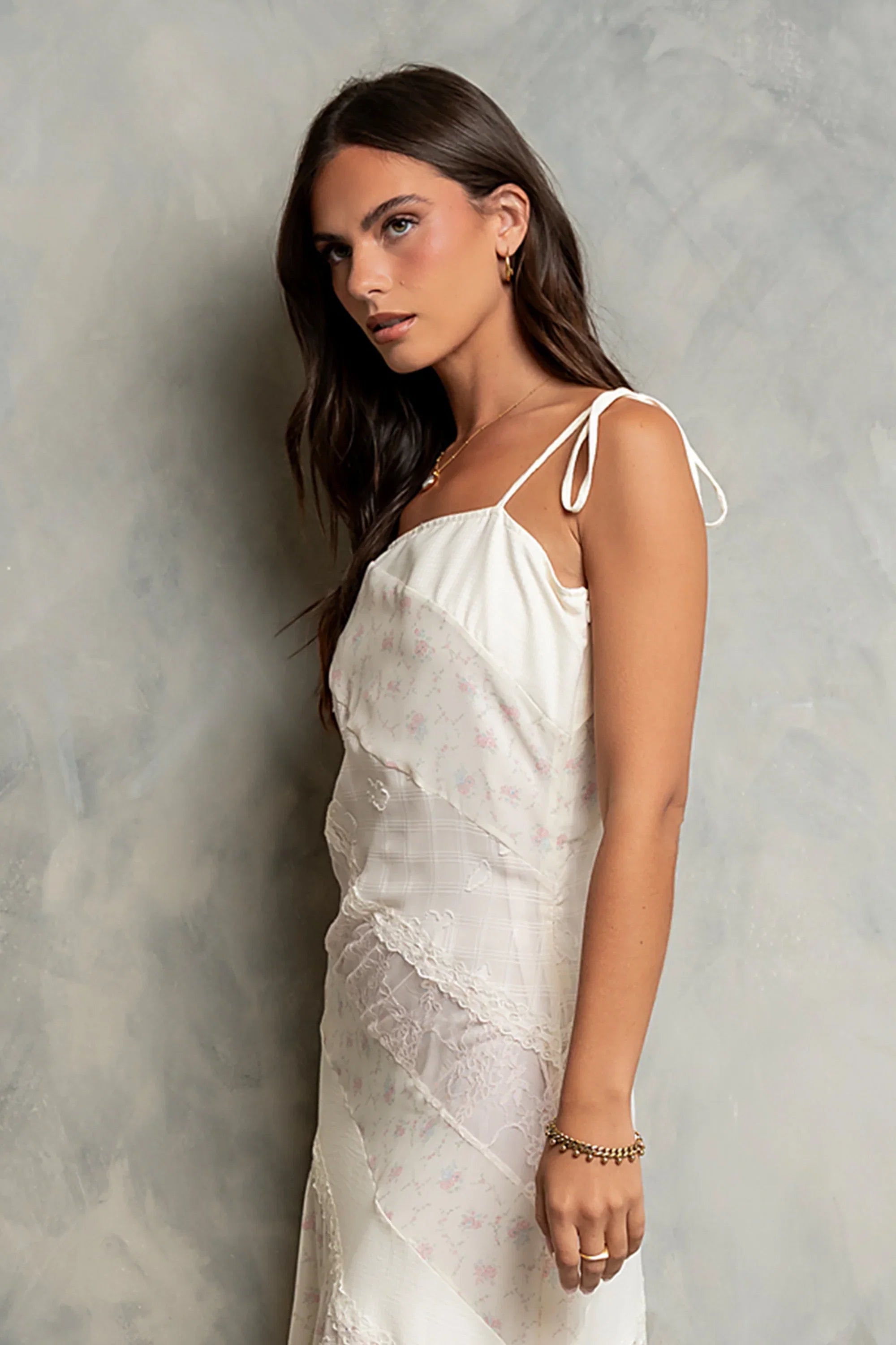Jones Mixed Media Maxi Dress