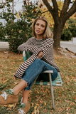Jones Knit Sweater in Brown