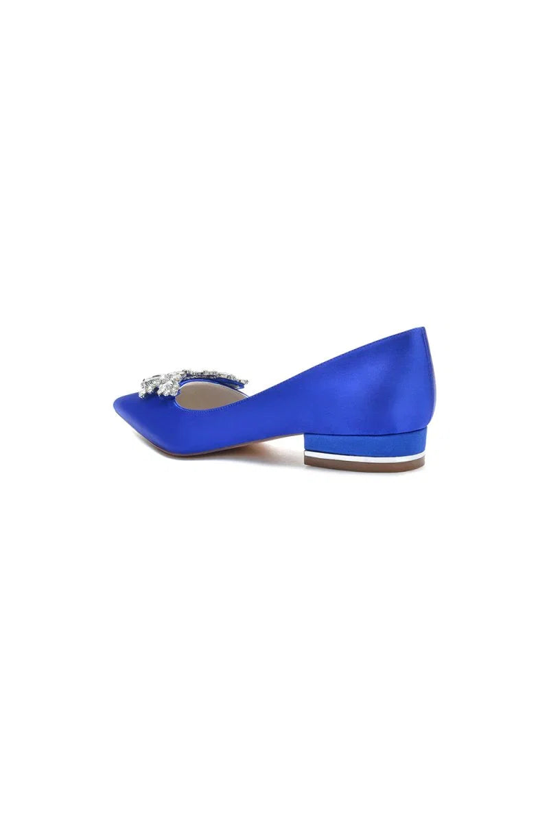 Crystal Pointed Toe Flats