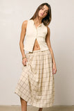 Griffin Knit Tank Top in Cream FINAL SALE