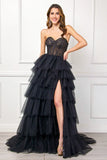 Tennessee Gown Tiered Lace Corset Ball Gown