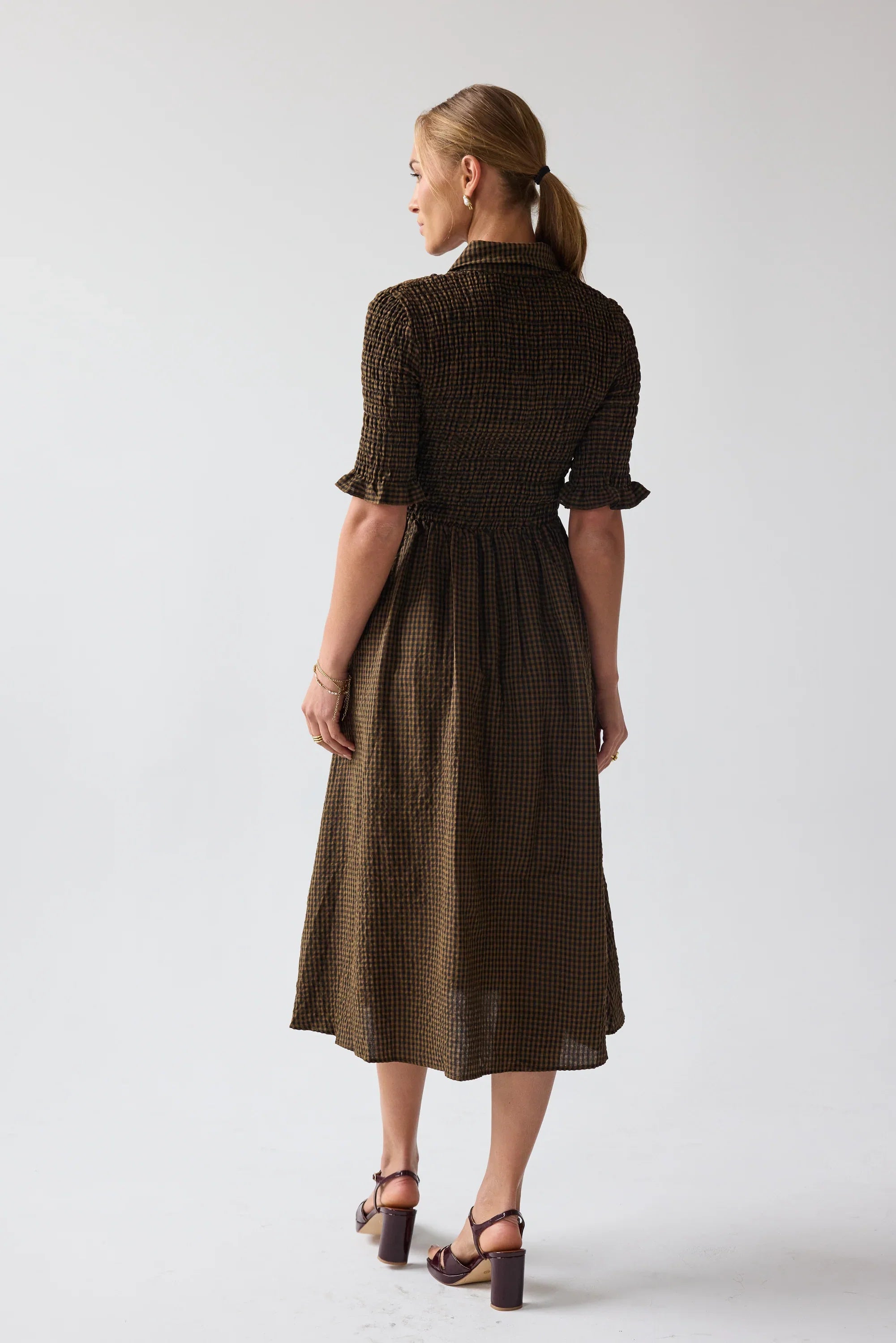 Jonas Gingham Midi Dress FINAL SALE