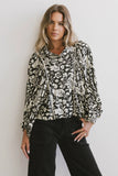 Nona Dolman Sleeve Blouse in Black FINAL SALE