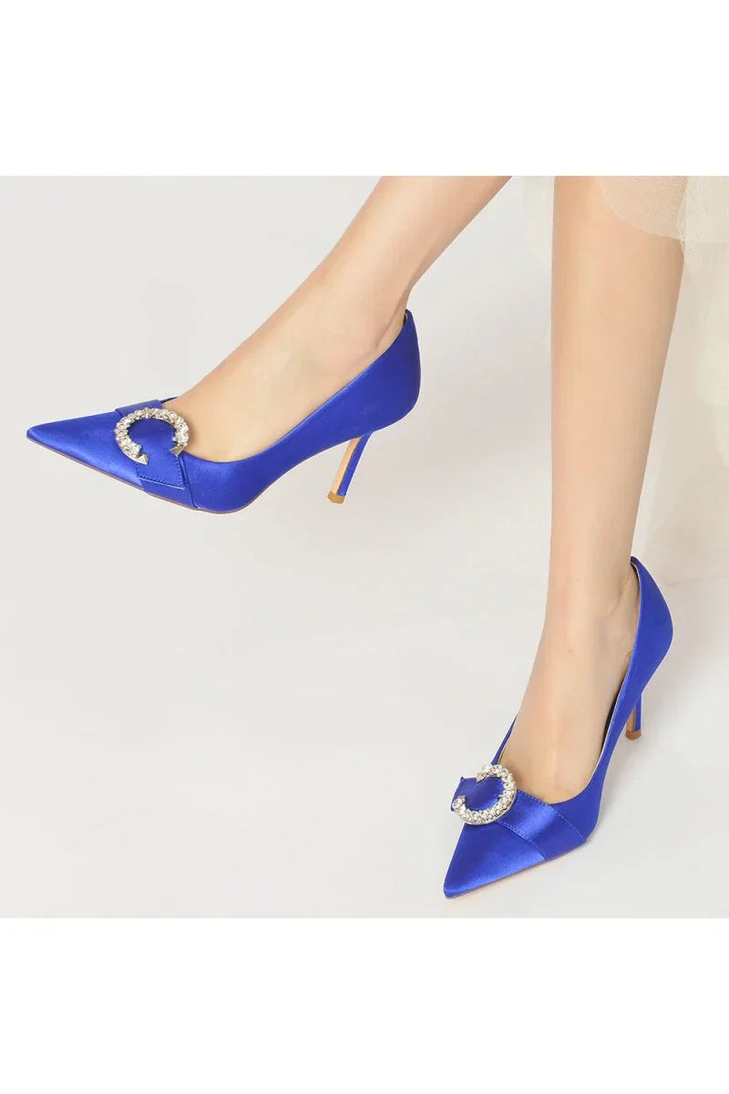 Crystal Cocktail Pointed Toe High Heels