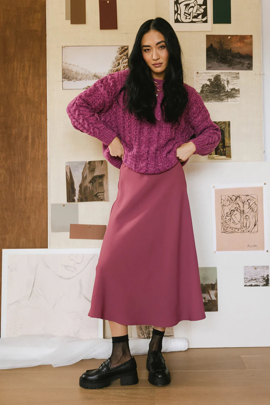 Kamila Skirt in Mauve FINAL SALE