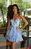 26448 Ava Presley Sweetheart Ruffle Mini Dress